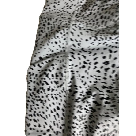Monrow Movement Legging Bluish Grey &  Black Animal Print Pockets Large - Picture 4 of 7